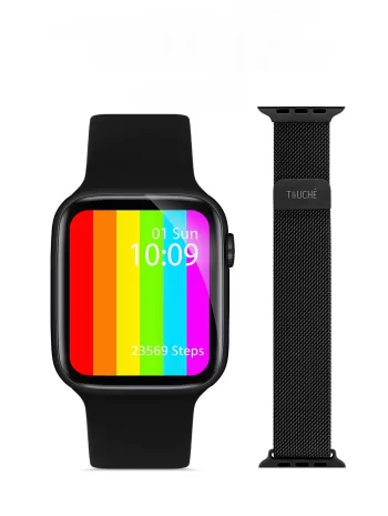 Watch 6 Apple Android Huawei Uyumlu Akıllı Saat Arama Yapma Özellikli Nabız Ölçer Yedek KordonHediye