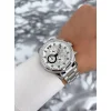 Ferrucci Gümüş-Beyaz Erkek Kol Saati Çelik Kordon Function zmfer073