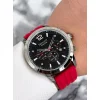 Ferrucci Function Silikon Kordon 3 ATM Erkek Saat Füme-Kırmızı zmfer067