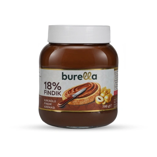 Burella Kakaolu Fındık Kreması %18 Fındık 700g