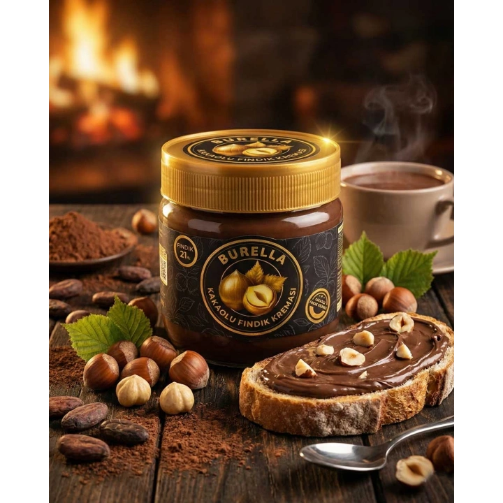 Burella Kakaolu Fındık Kreması %21 Fındık 400g