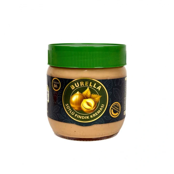 Burella Sütlü Fındık Kreması %50 Fındık Parçacıklı 400g