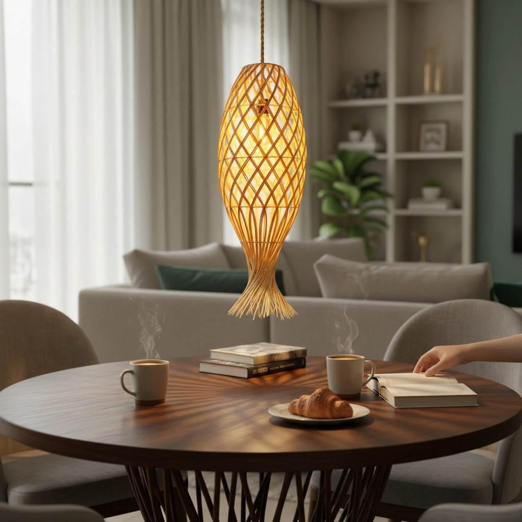 CORN RATTAN AVİZE