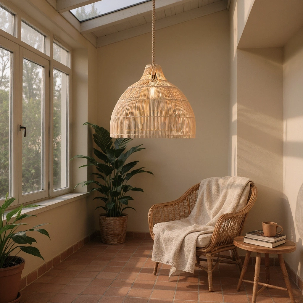 MADLEN ÇAP 60 RATTAN AVİZE