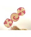 Phoenix Hasır Duvar Süsü 3Lü Set 30 Cm Fuşya