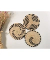 Phoenix Hasır Duvar Süsü 3Lü Set  30 Cm Siyah