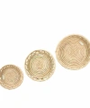 Salvia Hasır Duvar Tabağı Seti_ 3 Lü Duvar Set (20-25-30 Cm)