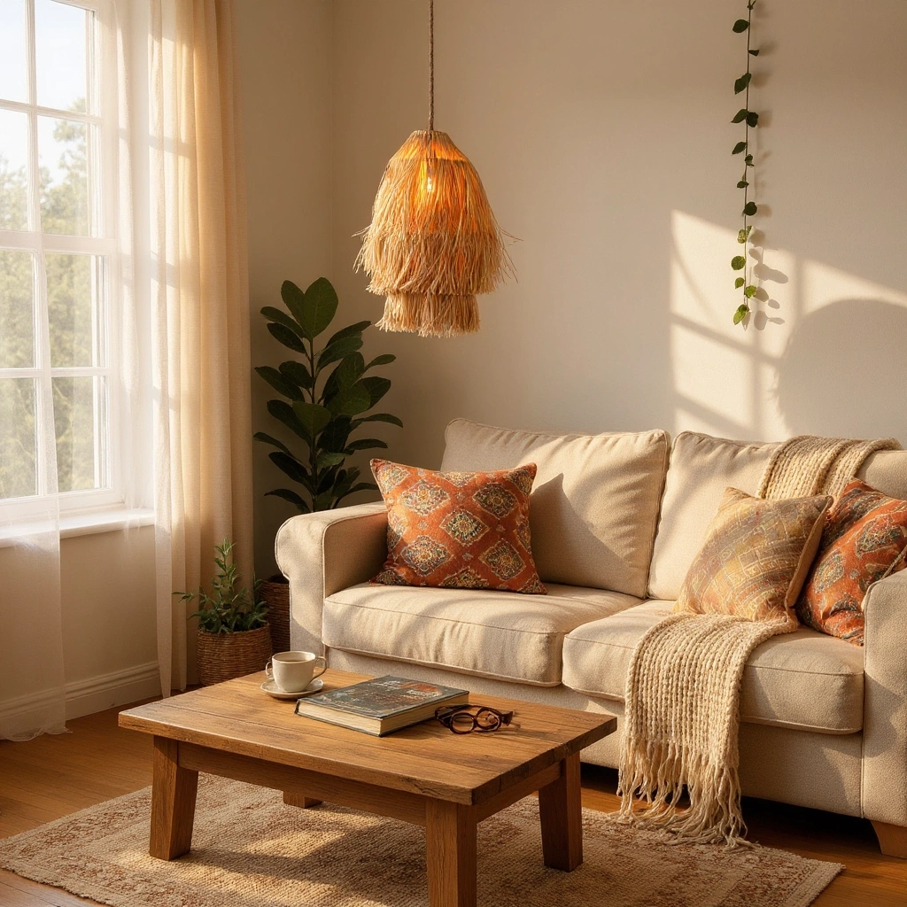 Çap 30 Pakito Rafya Avize