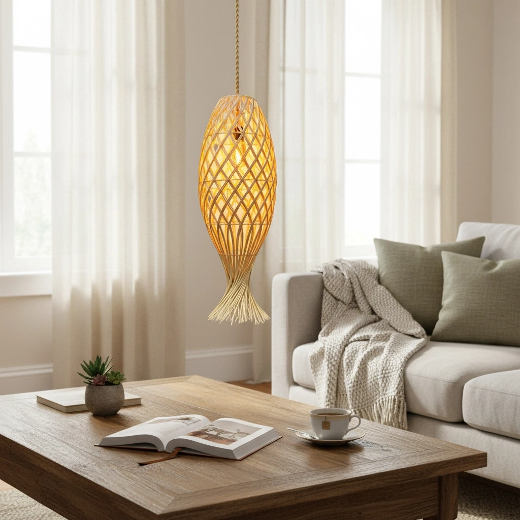 CORN RATTAN AVİZE