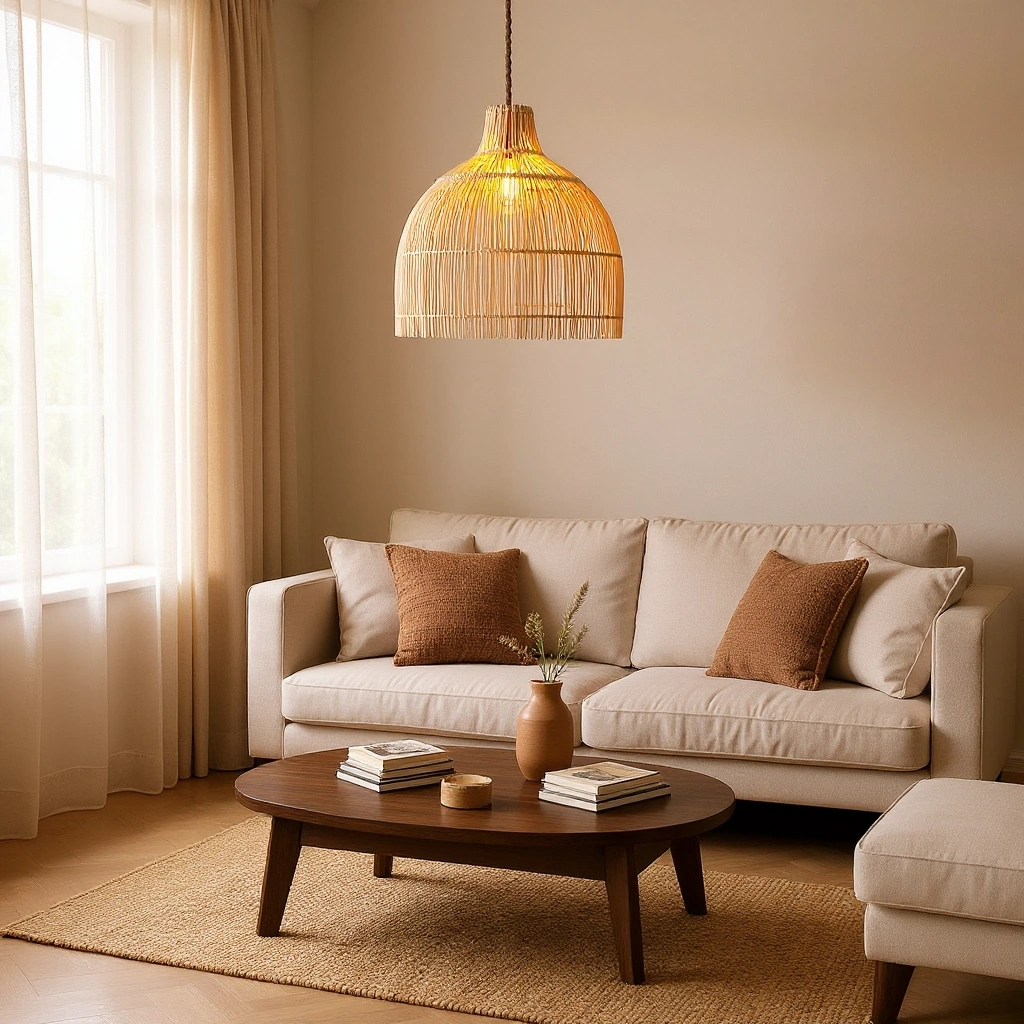 MADLEN ÇAP 50 RATTAN AVİZE