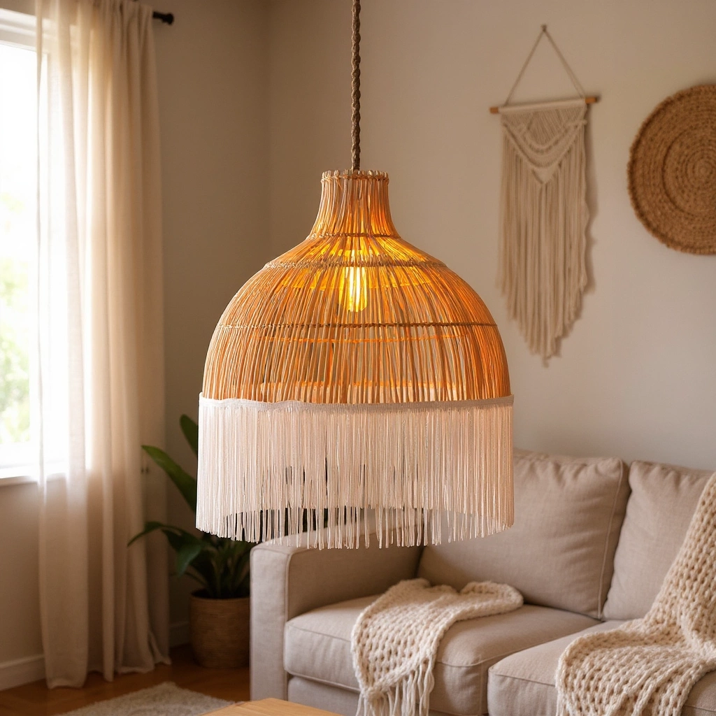 Madlen Püsküllü Rattan