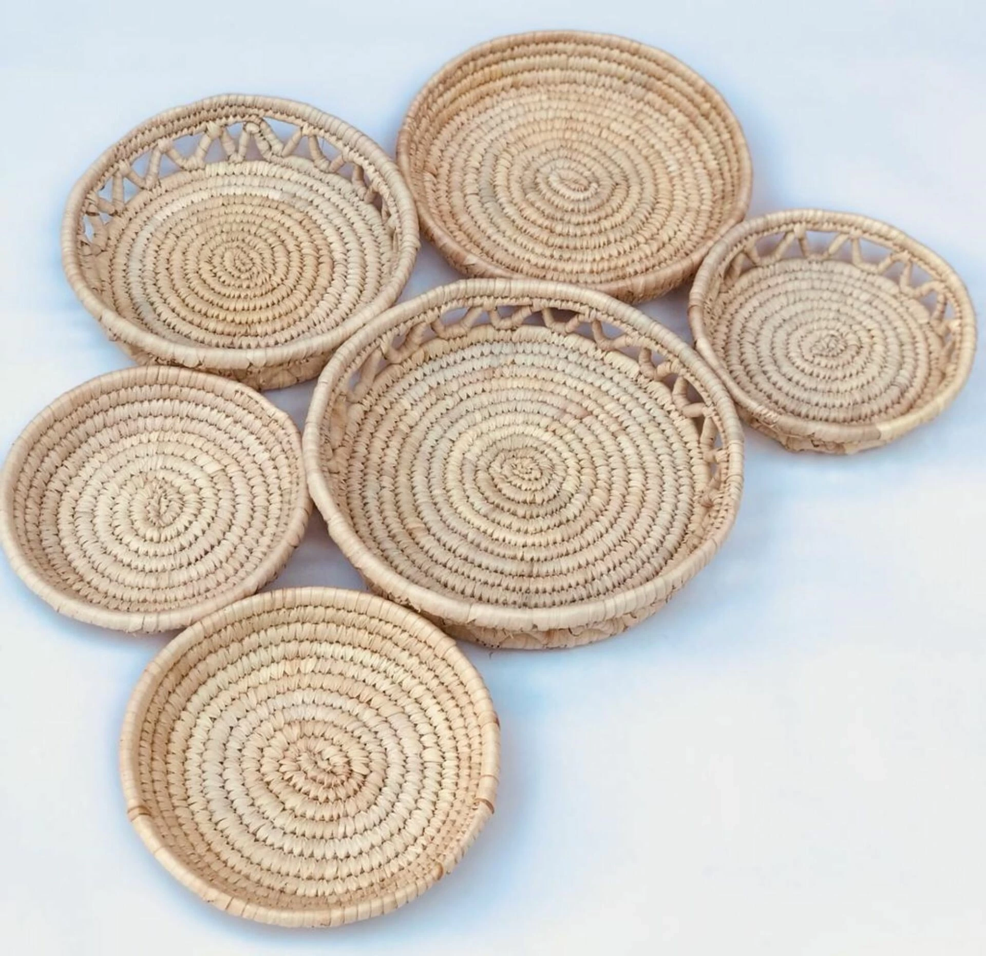 Prickly Hasır Duvar Tabağı Seti_ 6Lı Set