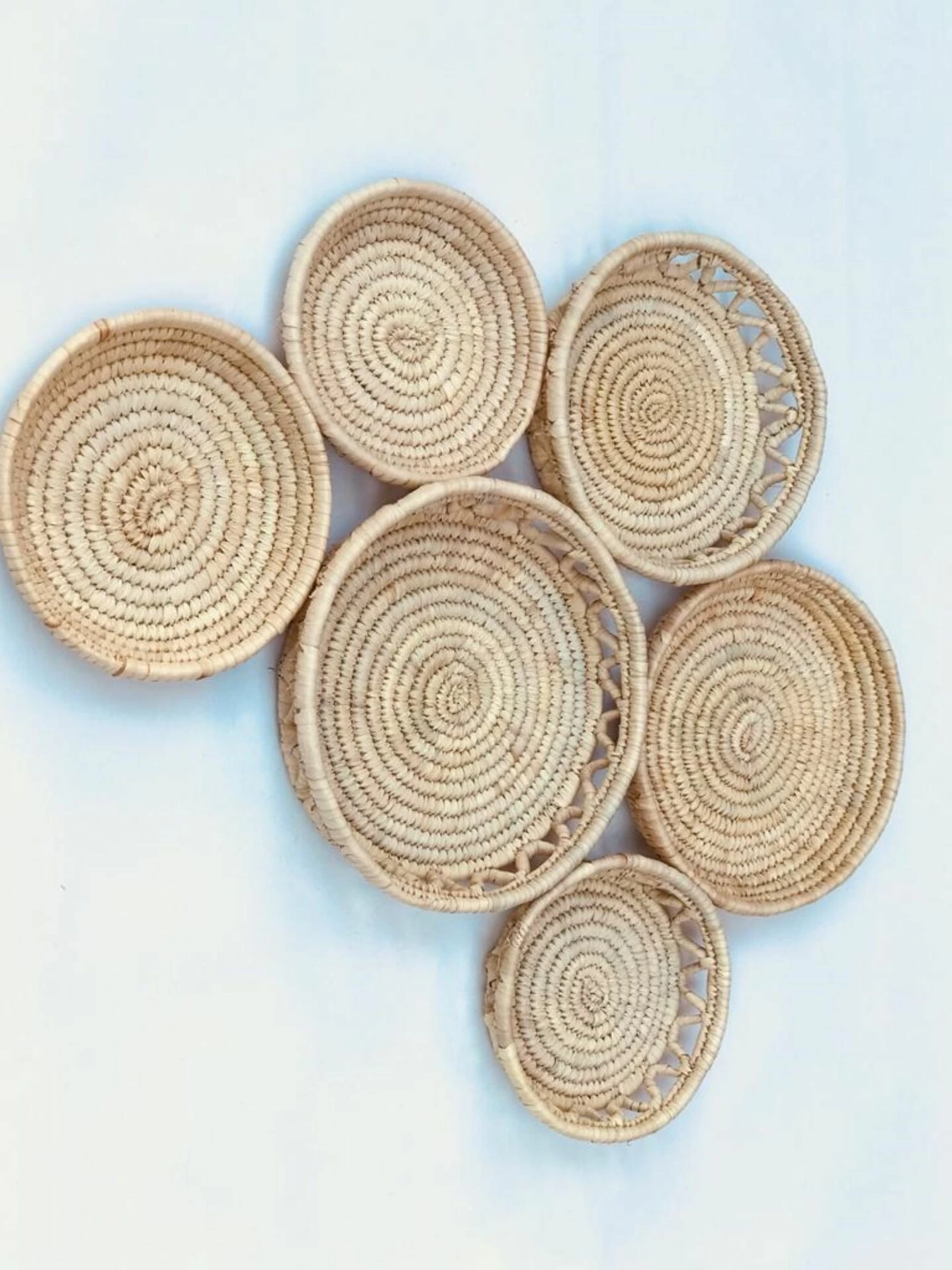 Prickly Hasır Duvar Tabağı Seti_ 6Lı Set