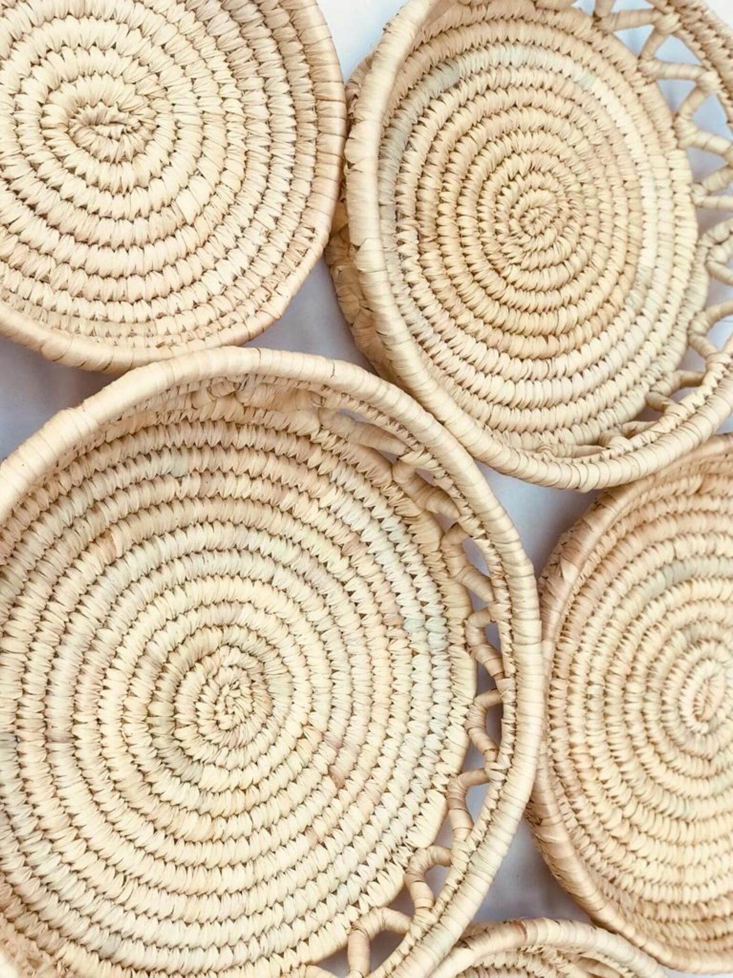 Prickly Hasır Duvar Tabağı Seti_ 6Lı Set