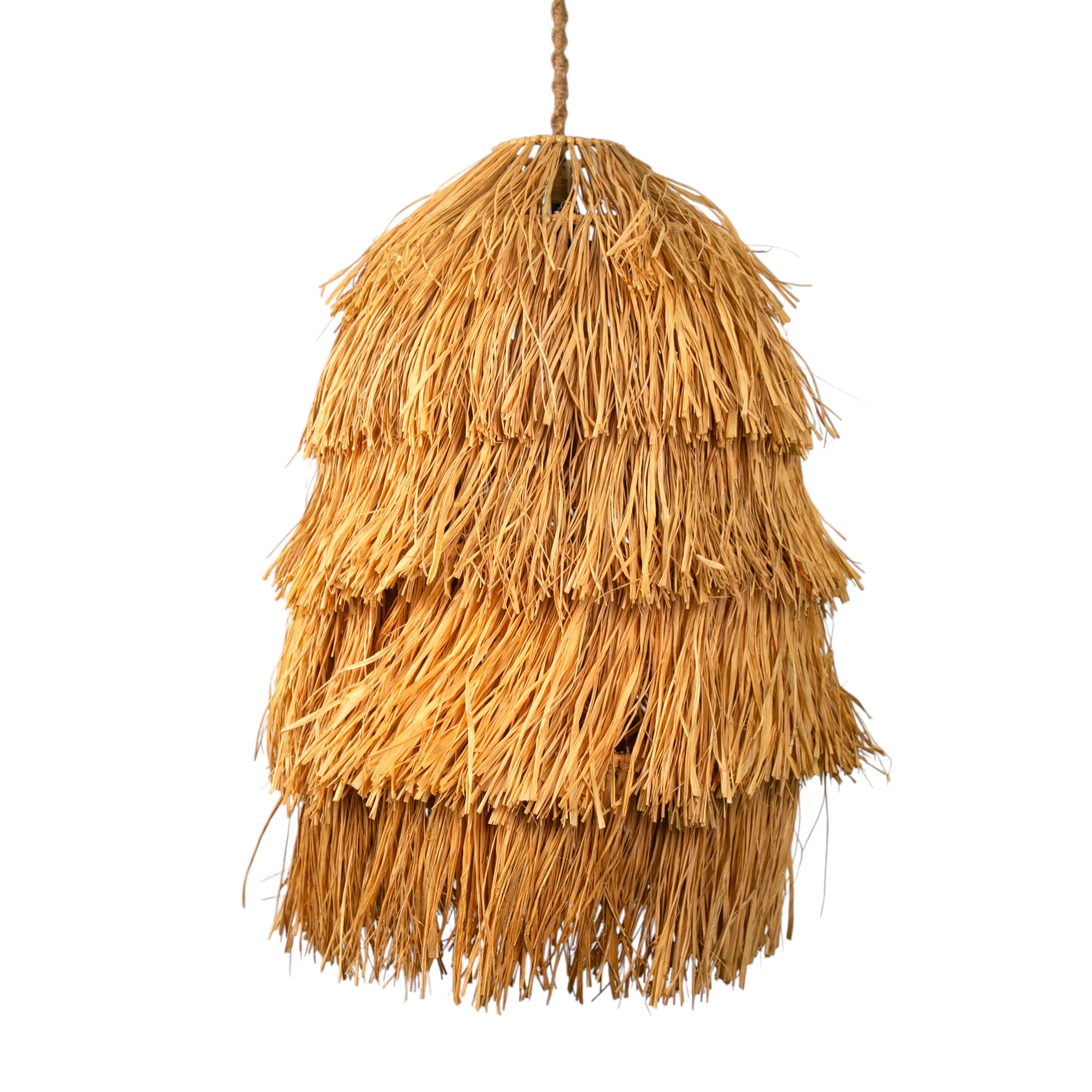 Rafya Spiral Bağlama Avize