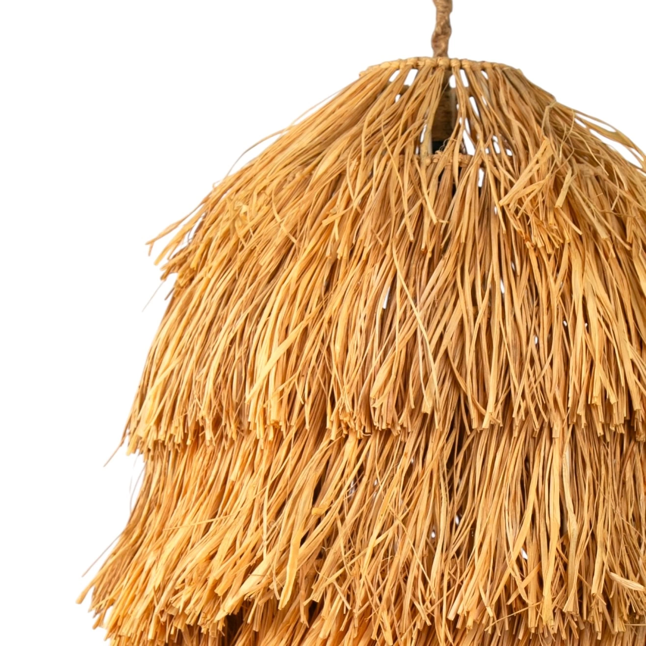 Rafya Spiral Bağlama Avize