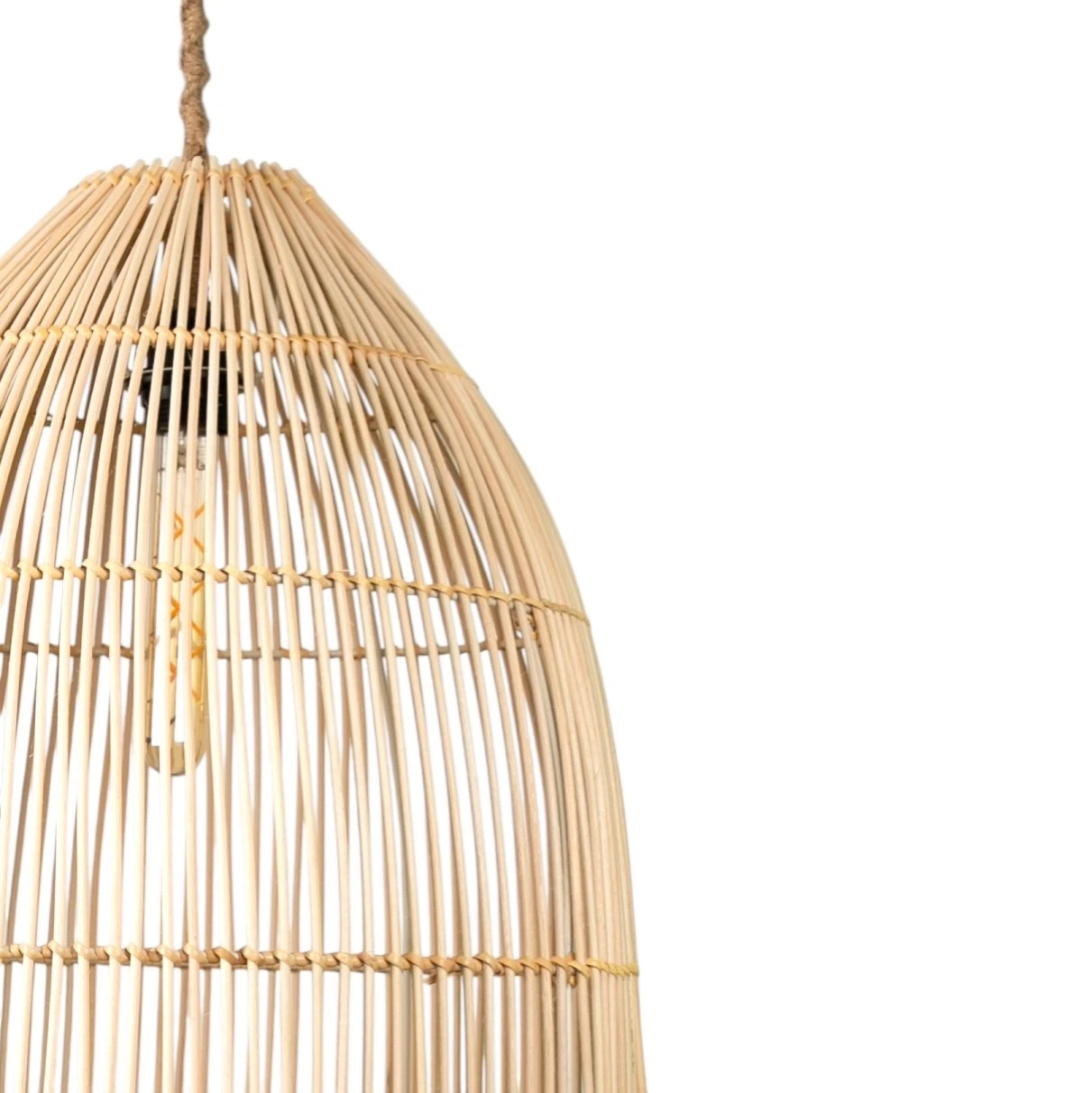 Rattan Thalia Düz Avize