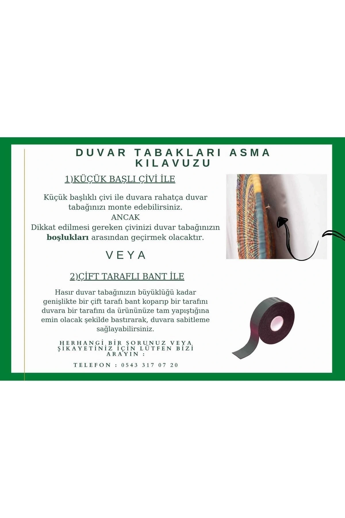 Rubus Hasır Duvar Tabağı 40 Cm