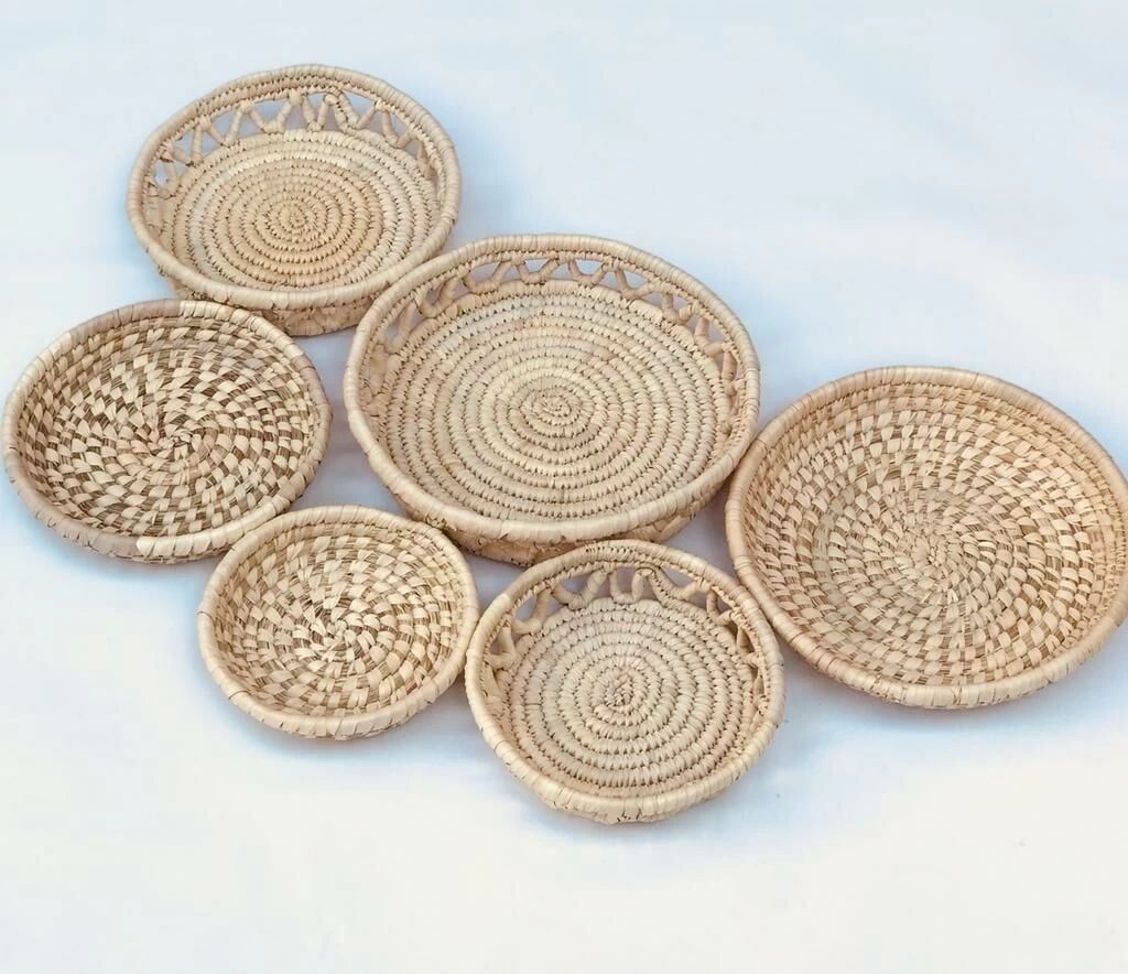 Salvia M1 Hasır Duvar Tabağı Seti_ 6Lı Set