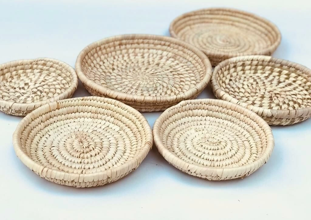 Salvia M1 Hasır Duvar Tabağı Seti_ 6Lı Set