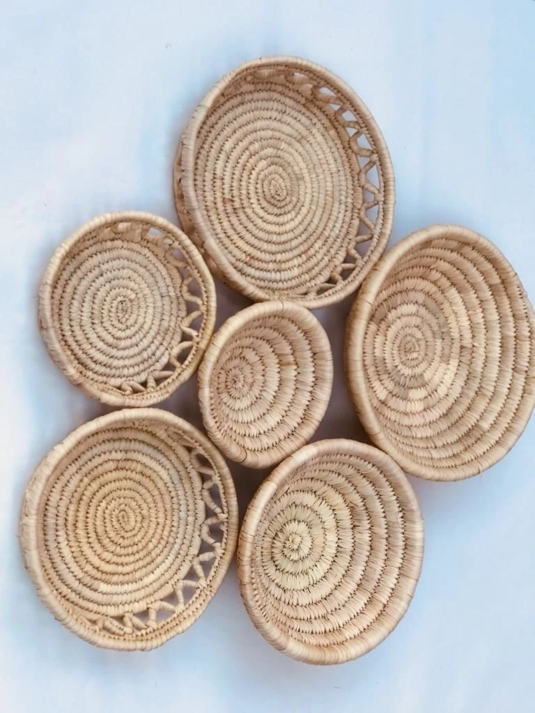 Salvia M3 Hasır Duvar Tabağı Seti_ 6Lı Set