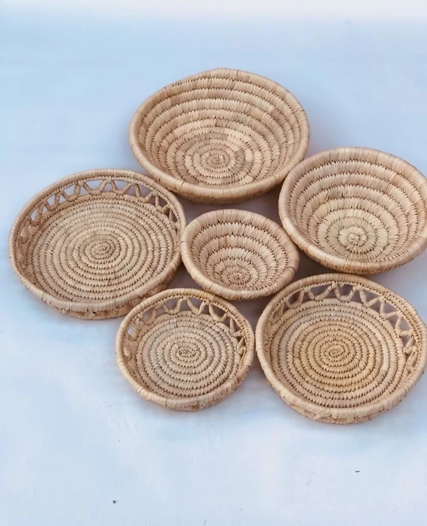 Salvia M3 Hasır Duvar Tabağı Seti_ 6Lı Set