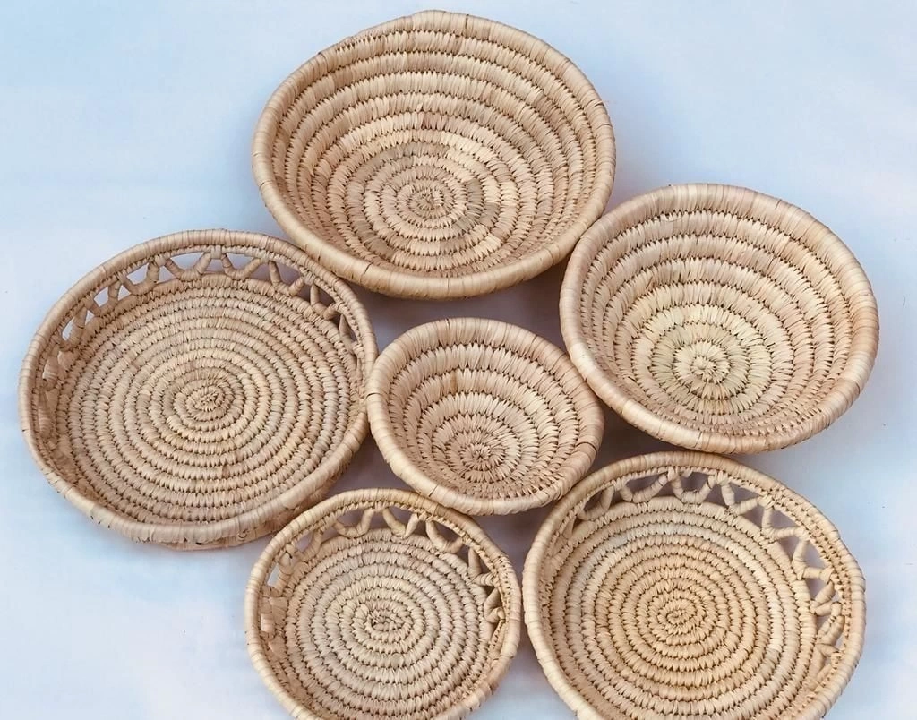 Salvia M3 Hasır Duvar Tabağı Seti_ 6Lı Set
