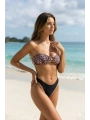 Alesbutik Straplez Leopar Desenli Toka Detaylı  Bikini