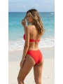 Alesbutik Kırmızı Halka Detaylı Straplez Bikini