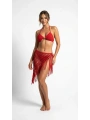 Alesbutik Kırmızı El Örgüsü Bikini Takım