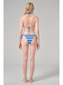 Alesbutik Dalga Desenli Bağlamalı Üçgen Bikini Takımı