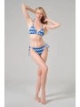 Alesbutik Dalga Desenli Bağlamalı Üçgen Bikini Takımı