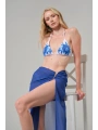 Alesbutik Desenli 3lü Bikini Takım