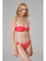 Alesbutik Kırmızı Halka Detaylı Straplez Bikini