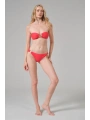 Alesbutik Kırmızı Halka Detaylı Straplez Bikini