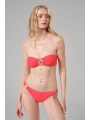 Alesbutik Kırmızı Halka Detaylı Straplez Bikini