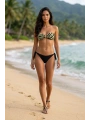 Alesbutik Siyah Brazilian İpli Bikini Altı