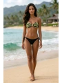 Alesbutik Siyah Brazilian İpli Bikini Altı