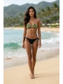 Alesbutik Siyah Brazilian İpli Bikini Altı