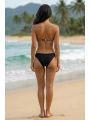 Alesbutik Straplez Leopar Desenli Toka Detaylı Brazilian Bikini