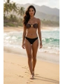 Alesbutik Straplez Toka Detaylı Leopar Brazilian Bikini
