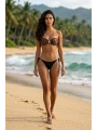 Alesbutik Straplez Toka Detaylı Leopar İpli Brazilian Bikini