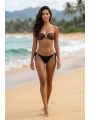 Alesbutik Straplez Toka Detaylı Leopar İpli Brazilian Bikini