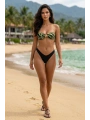 Alesbutik Toka Detaylı Zebra Desenli Straplez Bikini