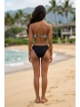Alesbutik Toka Detaylı Zebra Desenli Straplez Brazilian Bikini