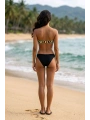 Alesbutik Toka Detaylı Zebra Desenli Straplez Brazilian Bikini