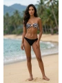 Alesbutik Toka Detaylı Zebra Desenli Straplez Brazilian Bikini
