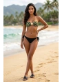 Alesbutik Toka Detaylı Zebra Desenli Straplez İpli Brazilian Bikini