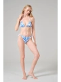 Doğal Mercan Formu Bağlamalı Üçgen Bikini Takımı
