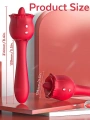EROJEN BÖLGE ETKİLİ ÇİFT TARAFLI ŞARJLI VİBRATÖR -KIRMIZI